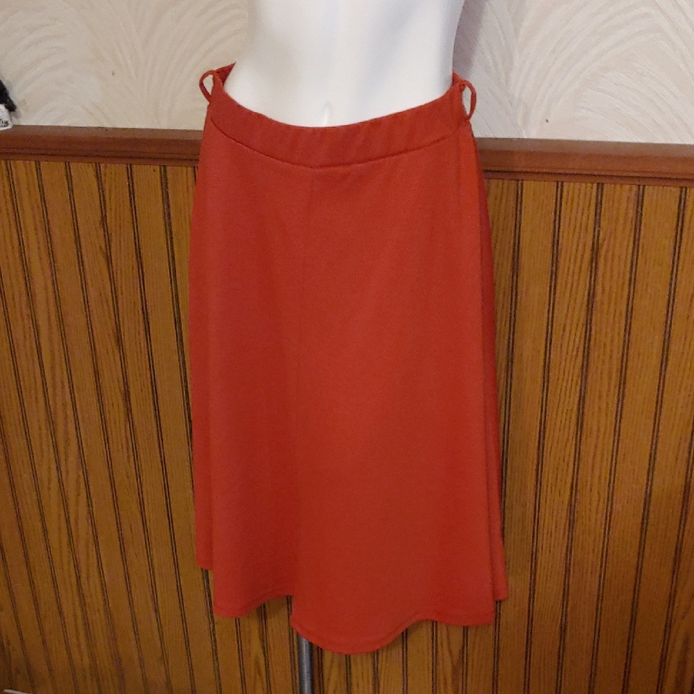 Atmosphere Classic Burnt Orange A-Line Skirt